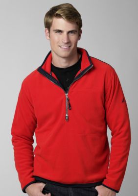 Nautica Nautex Fleece 1/4 Zip Solid Knit Active