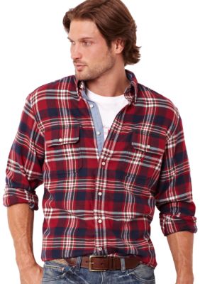 Nautica Big & Tall Large Plaid Shirt