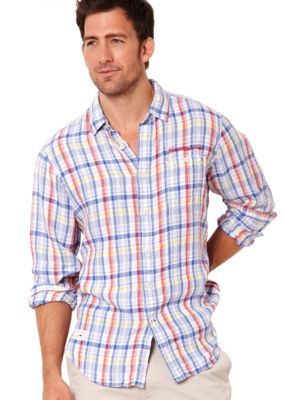 Nautica Big & Tall Multi Plaid Shirt