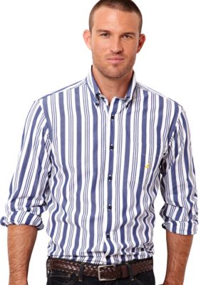 Nautica Big & Tall Bold Stripe Woven Shirt