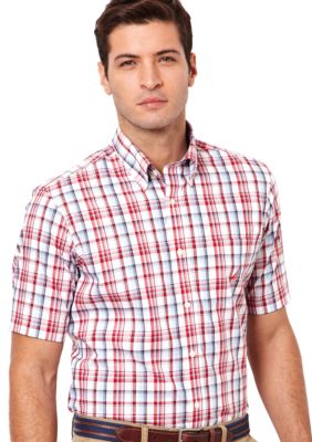 Nautica Big & Tall Plaid Woven Shirt