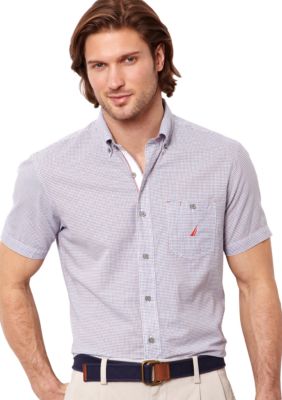 Nautica Big & Tall Small Check Woven Shirt