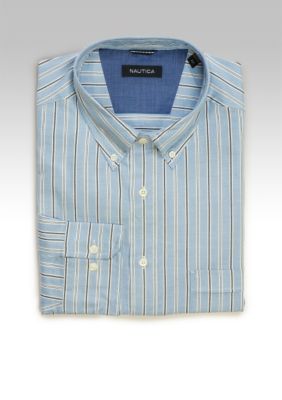 Nautica Big & Tall Dobby Stripe Woven