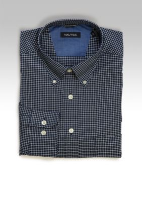 Nautica Big & Tall Twill Box Check Woven