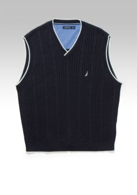 Nautica Big & Tall V-Neck Sweater Vest
