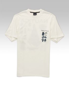 Nautica Big & Tall Logo Pocket Tee