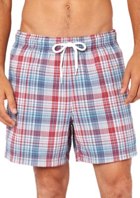Nautica Jig Plaid Swim Trunks