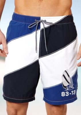 Nautica Diagonal Colorblock Trunks