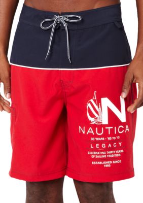 Nautica 30 Year Colorblock Surf Boardshorts