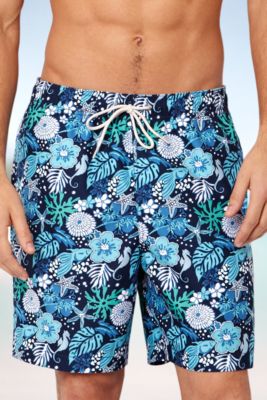 Nautica Tonal Sealife Swim Trunks