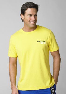 Nautica Multi Color J-Class Back Screen Short Sleeve T-Shirt
