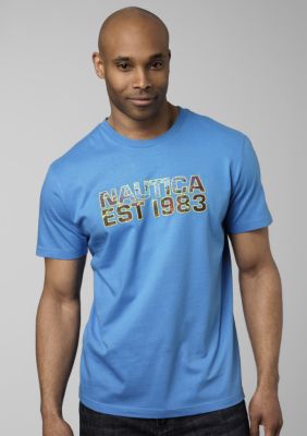 Nautica Crew Neck Printed T-Shirt