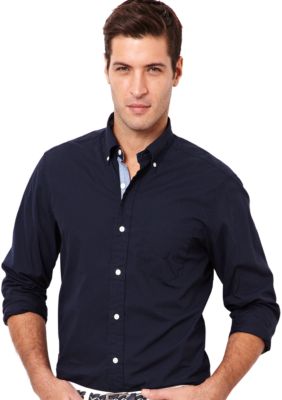 Nautica Vineyard Poplin Solid Shirt