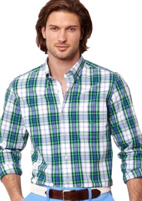 Nautica Poplin Multi Plaid Shirt