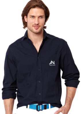 Nautica Pieced Solid Shirt