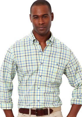 Nautica Long Sleeve Slub Check Shirt