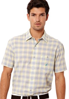 Nautica Poplin Mixed Plaid Shirt