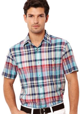 Nautica Madras Plain Plaid Shirt