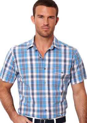 Nautica Slub Medium Plaid Shirt