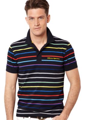 Nautica Big & Tall Rainbow Stripe Polo