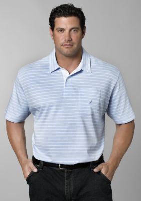 Nautica Big & Tall Oxford Stripe Polo