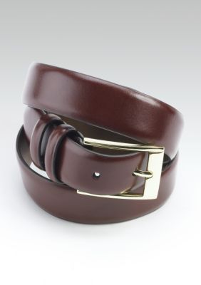 Saddlebred&reg; Double Keeper Burgundy Dress Belt