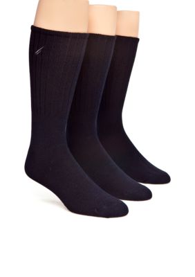 Nautica 3-Pack Classic Casual Crew Socks