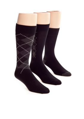 Nautica 3-Pack Classic Argyle Casual Socks