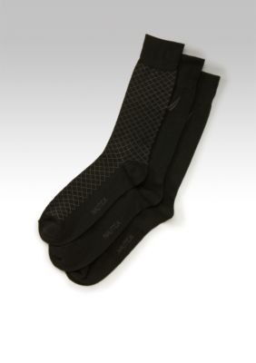 Nautica 3pk Diamond Pattern Socks