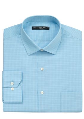 Geoffrey Beene Wrinkle Free Fitted Check Dress Shirt