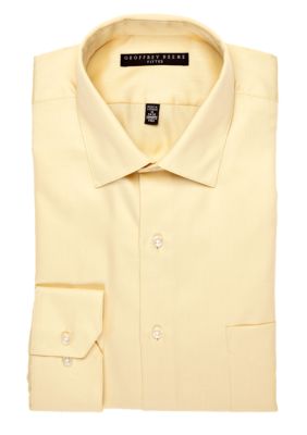 Geoffrey Beene Wrinkle Free Fitted Sateen Dress Shirt