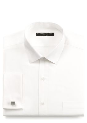 Geoffrey Beene Wrinkle Free Fitted French Cuff Dress Shirt