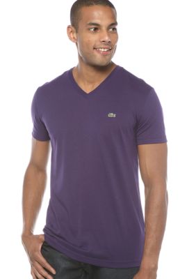 Lacoste Pima Jersey V-Neck Tee