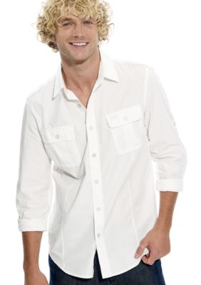 Calvin Klein Jeans Military Washed Twill Shirt