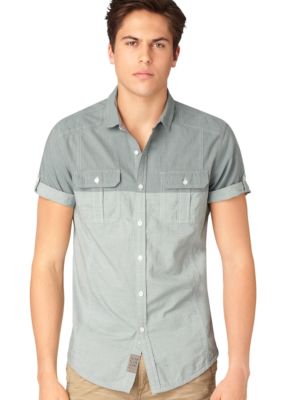 Calvin Klein Jeans Color Block Military Shirt