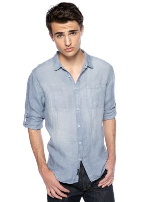 Calvin Klein Jeans Light Wash Linen Woven Shirt