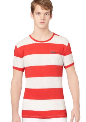 Calvin Klein Jeans Zipper Pocket Stripe Tee