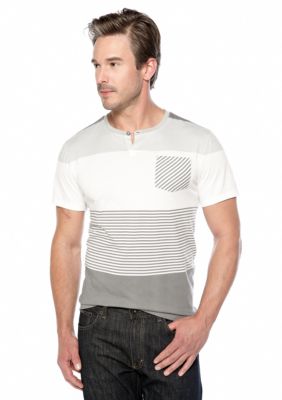 Calvin Klein Jeans Stripe Color Block Henley