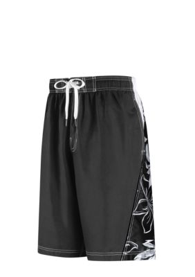 Speedo Weathered Floral Splice Swim Trunks