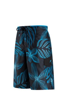 Speedo Spiral Graphic Floral E-Board Cargo Shorts