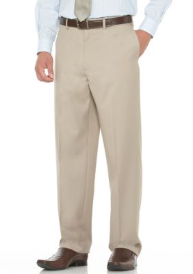 Savane Gabardine Flat Front Comfort Dress Pants