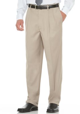 Savane&reg; Gabardine Pleated Comfort Dress Pants