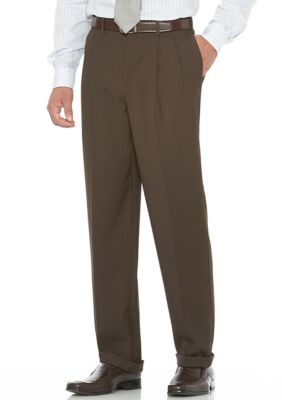 Savane Gabardine Pleated Comfort Dress Pants