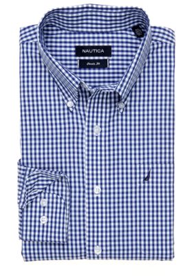 Nautica Gingham Ocean Wash Dress Shirt
