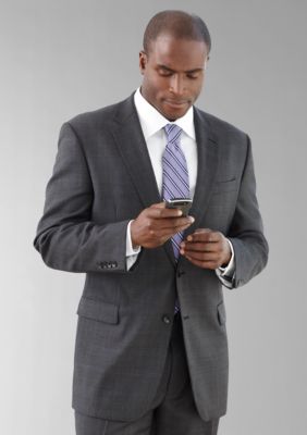 Nautica Charcoal Plaid Suit Separate Coat