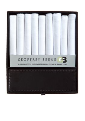 Geoffrey Beene Assorted Handkerchief & Valet Tray Gift Set