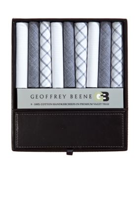 Geoffrey Beene Assorted Handkerchief & Valet Tray Gift Set