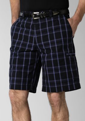 Callaway&reg; Golf Flat Front Plaid Shorts