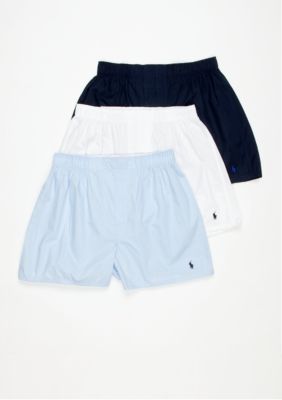 Polo Ralph Lauren Classic Cotton Woven Boxer- 3-Pair Pack