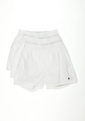 Polo Ralph Lauren Woven Boxers White- 3 pr Pack
